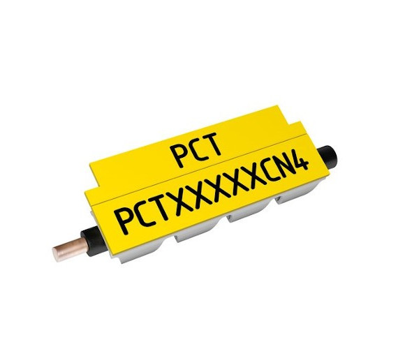 Partex PCT40018CN4, 3,3-4,0mm, 18mm, žlutá, 800ks, kontinuální nacvakávací profil