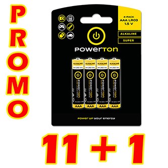 Powerton ENERGY ALKAMAX Jednorázová alkalická baterie AAA, 12x4-pack