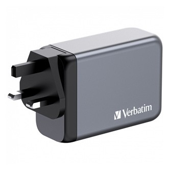 Verbatim GaN 32205, cestovná nabíjačka do siete, USB 3.0, USB C, sivá, 240 W, vymeniteľné vidlice C,G,A.

Bezdrôtové nabíjanie 4 v 1 s výkonom 240 W
Verbatim GaN nabíjačka do siete s výkonom 240 W v elegantnom dizajne, ktorý sa zmestí do dlane, kombinuje jeden port USB-C PD 140 W, jeden port USB-C PD 100 W, jeden port USB-C PD 65 W a jeden port USB-A QC 3.0.
Vďaka skladacej vidlici pre USA a vymeniteľnej zástrčke pre EÚ a Spojené kráľovstvo ide o dokonalého spoločníka na cestovanie.

Technológia GaN
Technológia GaN (Galium Nitride) prináša výkonné, rýchle a efektívne nabíjanie, pri ktorom dochádza k tvorbe menšieho množstva tepla.

Bezpečnosť a spoľahlivosť
GaN nabíjačka je vyrobená z vysoko kvalitných ohňovzdorných materiálov a je vybavená štyrmi bezpečnostnými ochrannými systémami, vrátane ochrany proti nadprúdu, prepätiu, skratu a nadmernej teplote.

Podrobnosti o produkte
Podporuje nabíjanie až troch zariadení naraz s maximálnym celkovým výstupom 240 W.
Vybavená je 1 × USB-C® PD 3.1 s výkonom až 140W, 1 × USB-C PD 3.0 o výkone až 100W, 1 × USB-C PD 3.0 o výkone až 65W a 1 × USB-A QC 3.0 o výkone až 60W.
Integrovaná technológia GaN je zárukou efektívneho nabíjania, navyše generuje menej tepla.
Skvelý spoločník na cesty vďaka skladacej vidlici pre USA, vymeniteľným zástrčkám pre EÚ a Spojené kráľovstvo a štíhlemu kompaktnému dizajnu.
Podporuje superrýchle nabíjanie prostredníctvom USB Power Delivery 3.1 a 3.0, PPS a Quick Charge 3.0.
Technológia PPS (Programmable Power Supply) prináša ideálny výkon pre ideálne nabitie.
Nabíjačka je vyrobená z vysoko kvalitných ohňovzdorných materiálov a je vybavená štyrmi bezpečnostnými ochrannými systémami, vrátane ochrany proti nadprúdu, prepätiu, skratu a nadmernej teplote.
Obal neobsahuje plasty.
Dvojročná obmedzená záruka.

Technické údaje
 Vstupné napätie:
AC 100–240 ~50/60 Hz 2,8 A max.
Výstup USB-C1 PD 3.1: 3,3–21 V ⎓ 5 A, 5 V ⎓ 3 A, 9 V ⎓ 3 A, 12 V ⎓ 3 A, 15 V ⎓ 3 A, 20 V ⎓ 5 A, 28 V ⎓ 5 A (max.
Výstup USB-C2 PD 3.0: 3,3–21 V ⎓ 5 A, 5 V ⎓ 3 A, 9 V ⎓ 3 A, 12 V ⎓ 3 A, 15 V ⎓ 3 A, 20 V ⎓ 5 A (max.
Výstup USB C3 PD 3.0: 3,3–11 V ⎓ 5 A, 5 V ⎓ 3 A, 9 V ⎓ 3 A, 12 V ⎓ 3 A, 15 V ⎓ 3 A, 20 V ⎓ 3,25 A (max.
Výstup USB-A QC3.0: 4,5 V ⎓ 5 A, 5 V ⎓ 4,5 A, 5 V ⎓ 3 A, 9 V ⎓ 3 A, 12 V ⎓ 3 A, 20 V ⎓ 3 A (max.
Výstup USB-C1 + USB-C2: 140 W + 100 W
Výstup USB-C1 + USB-C3: 140 W + 65 W
Výstup USB-C1 + USB-USB-A: 140 W + 60 W
Výstup USB-C2 + USB-C3: 65 W + 35 W
Výstup USB-C2 + USB-USB-A: 65 W + 30 W
Výstup USB-C3 + USB-USB-A: 12 W + 12 W
Výstup USB-C1 + USB-C2 + USB-C3: 140 W + 65 W + 35 W
Výstup USB-C1 + USB-C2 + USB-A: 140 W + 65 W + 30 W
Výstup USB-C1 + USB-C3 + USB-A: 140 W + 12 W + 12 W
Výstup USB-C2 + USB-C3 + USB-A: 65 W + 12 W + 12 W
Výstup USB-C1 + USB-C2 + USB-C3 + USB-A: 140 W + 65 W + 12 W + 12 W Celkový výstup: max.
Ochrana proti skratu
Ochrana proti prepätiu
Ochrana proti nadprúdu
Ochrana proti prílišnej teplote

 Materiál: plastové telo - polykarbonát + ABS + ohňovzdorný materiál Rozmery výrobku: 90,5 × 65 × 36,1 mm (š x v x h) Hmotnosť: 414 gramov   Obsah balenia
Nabíjačka GaN
Adaptér pre EÚ
Adaptér pre Spojené kráľovstvo
Príručka pre rýchly štart