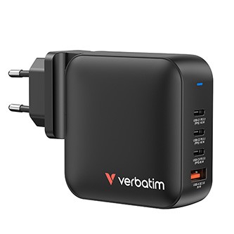 Verbatim GaN 32216, cestovná nabíjačka do siete USB 3.0, USB C, sivá, 165 W, vymeniteľné vidlice C,G,A.

So svojimi skladacími americkými kolíkmi a vymeniteľnými zástrčkami EU a UK je dokonalým spoločníkom na cesty.