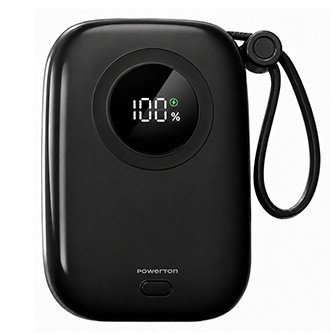 Powerton Powerton WPAN32-2 ENERGY DARK EDITION 10000mAh, 2x USB-C, 22.5W, integrated cables, black