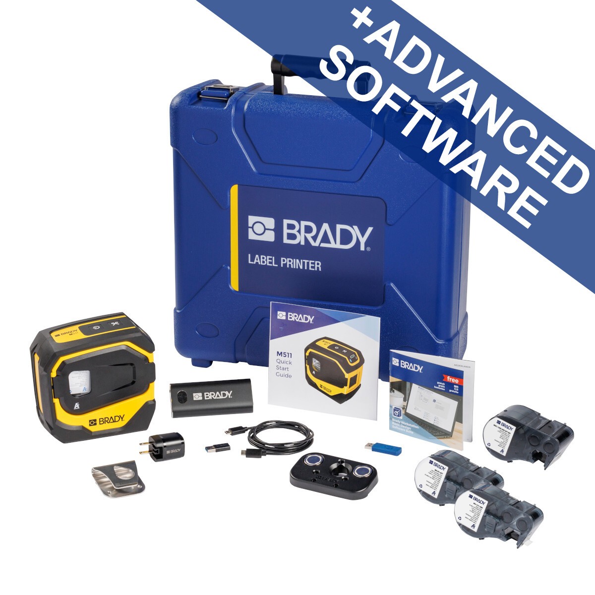 Brady M511-EU-UK-KIT 176494 tlačiareň štítkov s kufrom