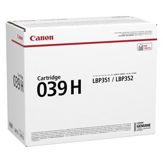 Canon CRG-039H (0288C001) čierný (black) originálny toner.
Originálny toner = záruka priamo od výrobcu tlačiarne
100 % použitie v tlačiarni - bezproblémové fungovanie s vašou tlačiarňou
Použitím originálnej náplne predlžujete životnosť tlačiarne
Osvedčená špičková kvalita - vysoko kvalitná a spoľahlivá tlač originálnou tlačovou kazetou od prvej do poslednej stránky
Trvalé a profesionálne výsledky tlače - dlhodobá udržateľnosť tlače
Kratšia prodleva pri tlači stránok
Garancia Vašej spokojnosti s použitím našej originálnej náplne
Zabezpečujeme bezplatnú recykláciu originálnych náplní
Zlyhanie náplne v menej ako 1% prípadov
Jednoduchá a rýchla výmena náplne

Kód výrobcu: 0288C001