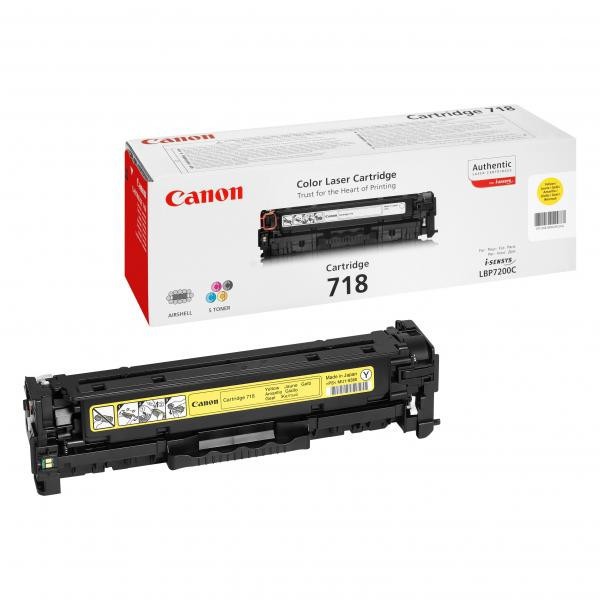 Canon CRG-718 žltý (yellow) originálny toner.
Originálny toner = záruka priamo od výrobcu tlačiarne
100 % použitie v tlačiarni - bezproblémové fungovanie s vašou tlačiarňou
Použitím originálnej náplne predlžujete životnosť tlačiarne
Overená špičková kvalita - vysoko kvalitná a spoľahlivá tlač originálnou tlačovou kazetou od prvej do poslednej stránky
Trvalé a profesionálne výsledky tlače - dlhodobá udržateľnosť tlače
Kratšia prodleva pri tlači stránok
Garancia Vašej spokojnosti s použitím našej originálnej náplne
Zabezpečujeme bezplatnú recykláciu originálnych náplní
Zlyhanie náplne v menej ako 1% prípadov
Jednoduchá a rýchla výmena náplne

Kód výrobcu: 2659B002
