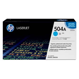 HP 504A CE251A azúrový (cyan) originálný toner.
Originálny toner = záruka priamo od výrobcu tlačiarne
100 % použitie v tlačiarni - bezproblémové fungovanie s vašou tlačiarňou
Použitím originálnej náplne predlžujete životnosť tlačiarne
Osvedčená špičková kvalita - vysoko kvalitná a spoľahlivá tlač originálnou tlačovou kazetou od prvej do poslednej stránky
Trvalé a profesionálne výsledky tlače - dlhodobá udržateľnosť tlače
Kratšia prodleva pri tlači stránok
Garancia Vašej spokojnosti s použitím našej originálnej náplne
Zabezpečujeme bezplatnú recykláciu originálnych náplní
Zlyhanie náplne v menej ako 1% prípadov
Jednoduchá a rýchla výmena náplne

Kód výrobcu: CE251A