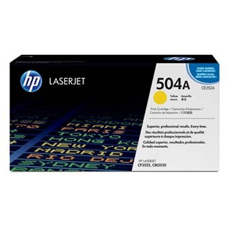 HP 504A CE252A žltý (yellow) originálný toner.
Originálny toner = záruka priamo od výrobcu tlačiarne
100 % použitie v tlačiarni - bezproblémové fungovanie s vašou tlačiarňou
Použitím originálnej náplne predlžujete životnosť tlačiarne
Osvedčená špičková kvalita - vysoko kvalitná a spoľahlivá tlač originálnou tlačovou kazetou od prvej do poslednej stránky
Trvalé a profesionálne výsledky tlače - dlhodobá udržateľnosť tlače
Kratšia prodleva pri tlači stránok
Garancia Vašej spokojnosti s použitím našej originálnej náplne
Zabezpečujeme bezplatnú recykláciu originálnych náplní
Zlyhanie náplne v menej ako 1% prípadov
Jednoduchá a rýchla výmena náplne

Kód výrobcu: CE252A