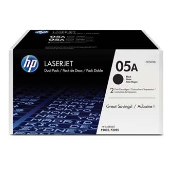 Levně HP 05A CE505AD dvojbalení černý (black) originální toner