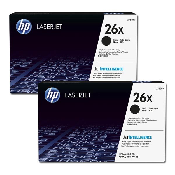 HP 26X CF226XD čierný (black) originálný toner.
Originálny toner = záruka priamo od výrobcu tlačiarne
100 % použitie v tlačiarni - bezproblémové fungovanie s vašou tlačiarňou
Použitím originálnej náplne predlžujete životnosť tlačiarne
Osvedčená špičková kvalita - vysoko kvalitná a spoľahlivá tlač originálnou tlačovou kazetou od prvej do poslednej stránky
Trvalé a profesionálne výsledky tlače - dlhodobá udržateľnosť tlače
Kratšia prodleva pri tlači stránok
Garancia Vašej spokojnosti s použitím našej originálnej náplne
Zabezpečujeme bezplatnú recykláciu originálnych náplní
Zlyhanie náplne v menej ako 1% prípadov
Jednoduchá a rýchla výmena náplne

Kód výrobcu: CF226XD
