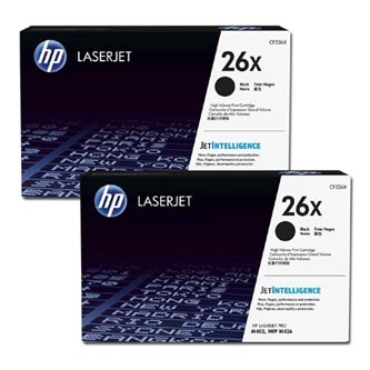 HP 26X CF226XD čierný (black) originálný toner.
Originálny toner = záruka priamo od výrobcu tlačiarne
100 % použitie v tlačiarni - bezproblémové fungovanie s vašou tlačiarňou
Použitím originálnej náplne predlžujete životnosť tlačiarne
Osvedčená špičková kvalita - vysoko kvalitná a spoľahlivá tlač originálnou tlačovou kazetou od prvej do poslednej stránky
Trvalé a profesionálne výsledky tlače - dlhodobá udržateľnosť tlače
Kratšia prodleva pri tlači stránok
Garancia Vašej spokojnosti s použitím našej originálnej náplne
Zabezpečujeme bezplatnú recykláciu originálnych náplní
Zlyhanie náplne v menej ako 1% prípadov
Jednoduchá a rýchla výmena náplne

Kód výrobcu: CF226XD