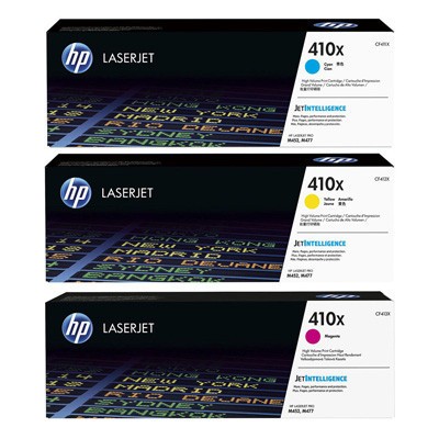 HP 410X, CF252XM azúrová/purpurová/žltá (cyan/magenta/yellow) originálny toner