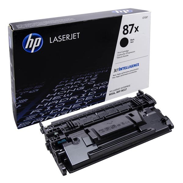 HP 87A CF287A čierný (black) originálny toner.
Originálny toner = záruka priamo od výrobcu tlačiarne
100 % použitie v tlačiarni - bezproblémové fungovanie s vašou tlačiarňou
Použitím originálnej náplne predlžujete životnosť tlačiarne
Osvedčená špičková kvalita - vysoko kvalitná a spoľahlivá tlač originálnou tlačovou kazetou od prvej do poslednej stránky
Trvalé a profesionálne výsledky tlače - dlhodobá udržateľnosť tlače
Kratšia prodleva pri tlači stránok
Garancia Vašej spokojnosti s použitím našej originálnej náplne
Zabezpečujeme bezplatnú recykláciu originálnych náplní
Zlyhanie náplne v menej ako 1% prípadov
Jednoduchá a rýchla výmena náplne

Kód výrobcu: CF287A