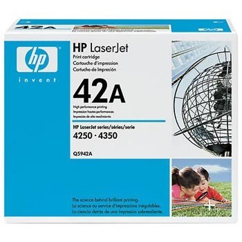 HP 42A Q5942A čierný (black) originálný toner.
Originálny toner = záruka priamo od výrobcu tlačiarne
100 % použitie v tlačiarni - bezproblémové fungovanie s vašou tlačiarňou
Použitím originálnej náplne predlžujete životnosť tlačiarne
Overená špičková kvalita - vysoko kvalitná a spoľahlivá tlač originálnou tlačovou kazetou od prvej do poslednej stránky
Trvalé a profesionálne výsledky tlače - dlhodobá udržateľnosť tlače
Kratšia prodleva pri tlači stránok
Garancia Vašej spokojnosti s použitím našej originálnej náplne
Zabezpečujeme bezplatnú recykláciu originálnych náplní
Zlyhanie náplne v menej ako 1% prípadov
Jednoduchá a rýchla výmena náplne

Kód výrobcu: Q5942A