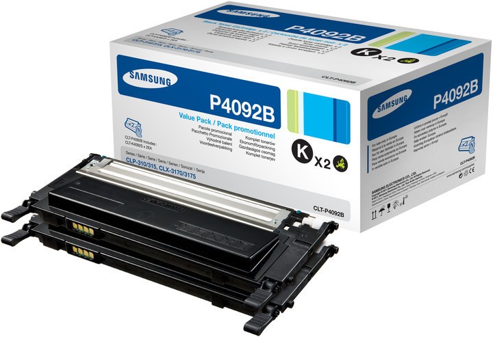 HP SU391A / Samsung CLT-P4092B dual pack čierný (black) originálny toner.
Originálny toner = záruka priamo od výrobcu tlačiarne
100 % použitie v tlačiarni - bezproblémové fungovanie s vašou tlačiarňou
Použitím originálnej náplne predlžujete životnosť tlačiarne
Osvedčená špičková kvalita - vysoko kvalitná a spoľahlivá tlač originálnou tlačovou kazetou od prvej do poslednej stránky
Trvalé a profesionálne výsledky tlače - dlhodobá udržateľnosť tlače
Kratšia prodleva pri tlači stránok
Garancia Vašej spokojnosti s použitím našej originálnej náplne
Zabezpečujeme bezplatnú recykláciu originálnych náplní
Zlyhanie náplne v menej ako 1% prípadov
Jednoduchá a rýchla výmena náplne

Kód výrobcu: SU391A