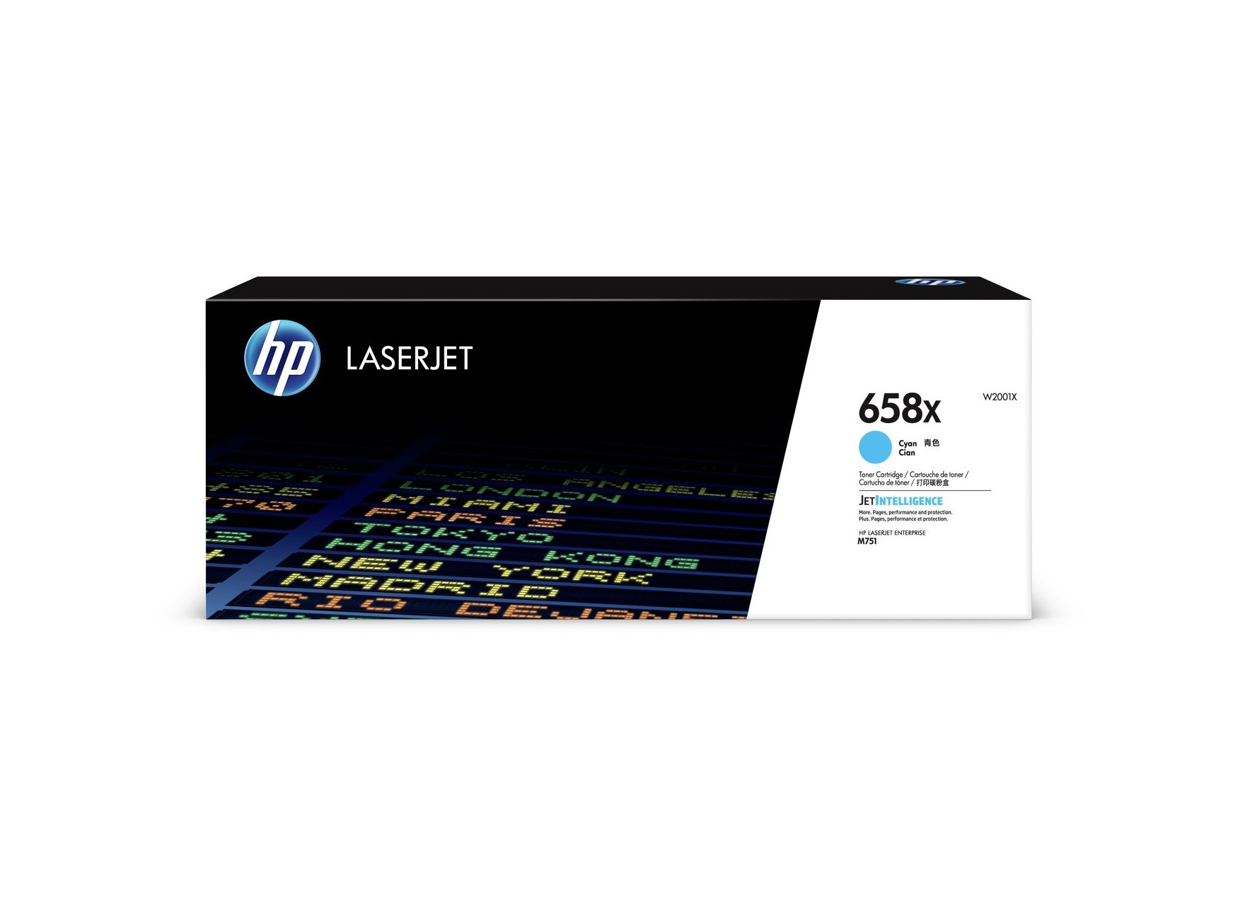 HP 658X W2001X azurový (cyan) originální toner