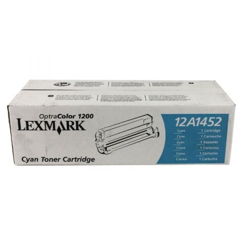 Lexmark 12A1452, cyan, 6500 str., Optra Color 1200 originálny toner