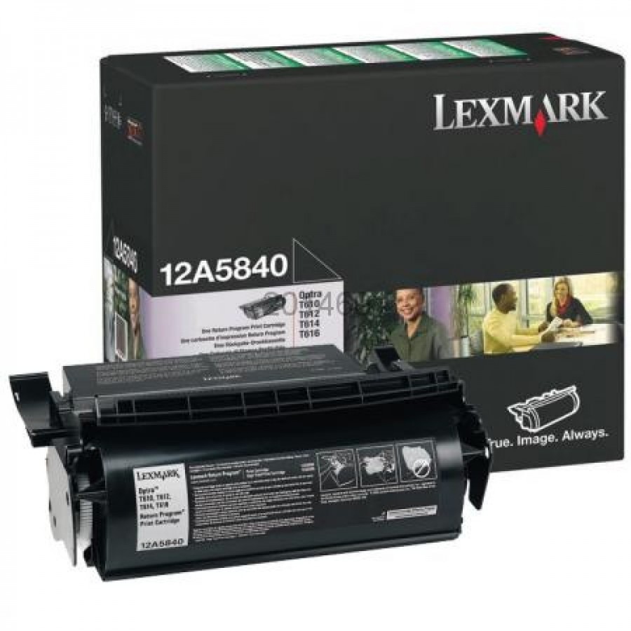 Lexmark 12A5840 čierný (black) originálny toner.
Originálny toner = záruka priamo od výrobcu tlačiarne
100 % použitie v tlačiarni - bezproblémové fungovanie s vašou tlačiarňou
Použitím originálnej náplne predlžujete životnosť tlačiarne
Osvedčená špičková kvalita - vysoko kvalitná a spoľahlivá tlač originálnou tlačovou kazetou od prvej do poslednej stránky
Trvalé a profesionálne výsledky tlače - dlhodobá udržateľnosť tlače
Kratšia prodleva pri tlači stránok
Garancia Vašej spokojnosti s použitím našej originálnej náplne
Zabezpečujeme bezplatnú recykláciu originálnych náplní
Zlyhanie náplne v menej ako 1% prípadov
Jednoduchá a rýchla výmena náplne

Kód výrobcu: 12A5840