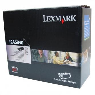 Lexmark 12A5840 čierný (black) originálny toner.
Originálny toner = záruka priamo od výrobcu tlačiarne
100 % použitie v tlačiarni - bezproblémové fungovanie s vašou tlačiarňou
Použitím originálnej náplne predlžujete životnosť tlačiarne
Osvedčená špičková kvalita - vysoko kvalitná a spoľahlivá tlač originálnou tlačovou kazetou od prvej do poslednej stránky
Trvalé a profesionálne výsledky tlače - dlhodobá udržateľnosť tlače
Kratšia prodleva pri tlači stránok
Garancia Vašej spokojnosti s použitím našej originálnej náplne
Zabezpečujeme bezplatnú recykláciu originálnych náplní
Zlyhanie náplne v menej ako 1% prípadov
Jednoduchá a rýchla výmena náplne

Kód výrobcu: 12A5840