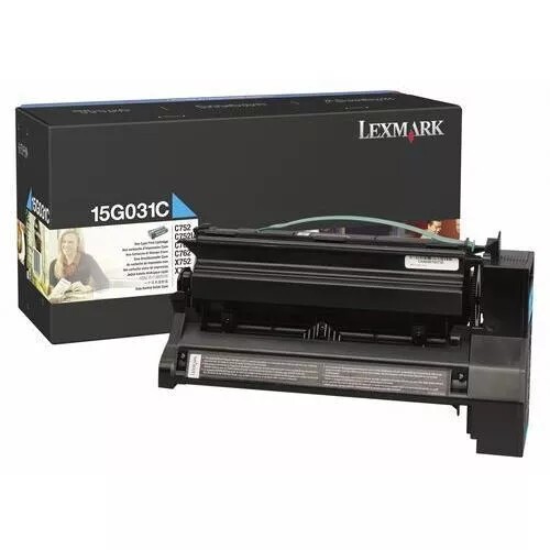 Levně Lexmark 15G031C azurový (cyan) originální toner