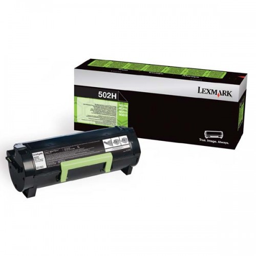 Lexmark 50F2H0E, black, 5000 str., 502H, return, high capacity, originálny toner