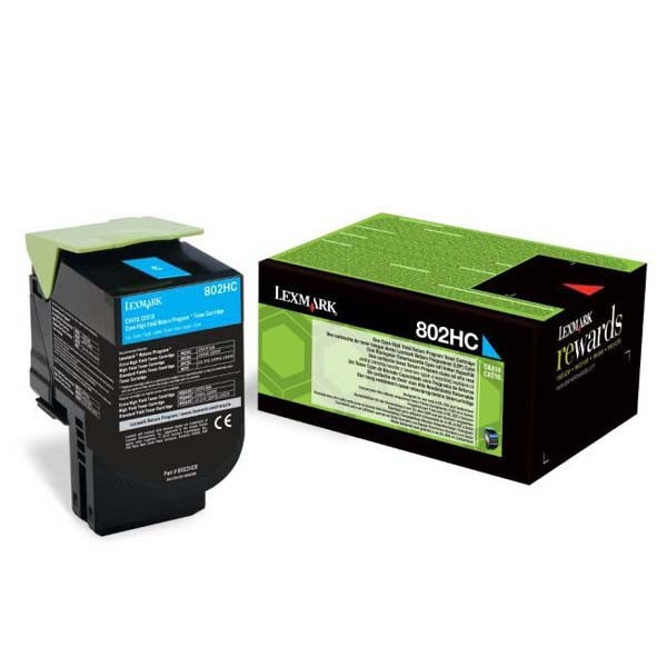 Lexmark 80C2HC0 azúrový (cyan) originálny toner