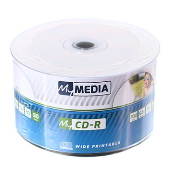 MyMedia CD-R, 69206, pack of 50, 700MB, 52x, 80 min., 12 cm, printable, Standard, wide printable