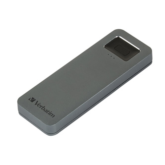 Levně SSD Verbatim 2.5", USB 3.0 (3.2 Gen 1), 1000GB, GB, 1TB, Executive Fingerprint Secure, 53657, šifrovaný(256-bit AES) s čtečkou oti