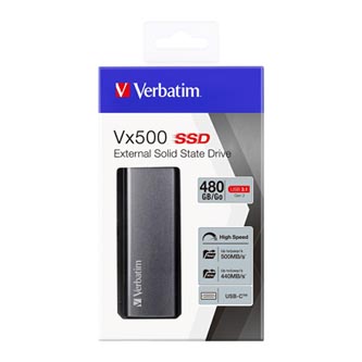 Levně SSD Verbatim 2.5", USB 3.0 (3.2 Gen 1), 480GB, GB, Vx500, 47443