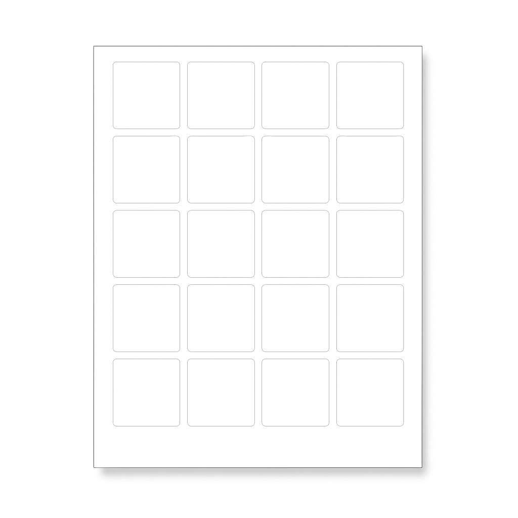 Samolepicí etikety 45 x 45 mm, 24 etiket, A4, 100 listů