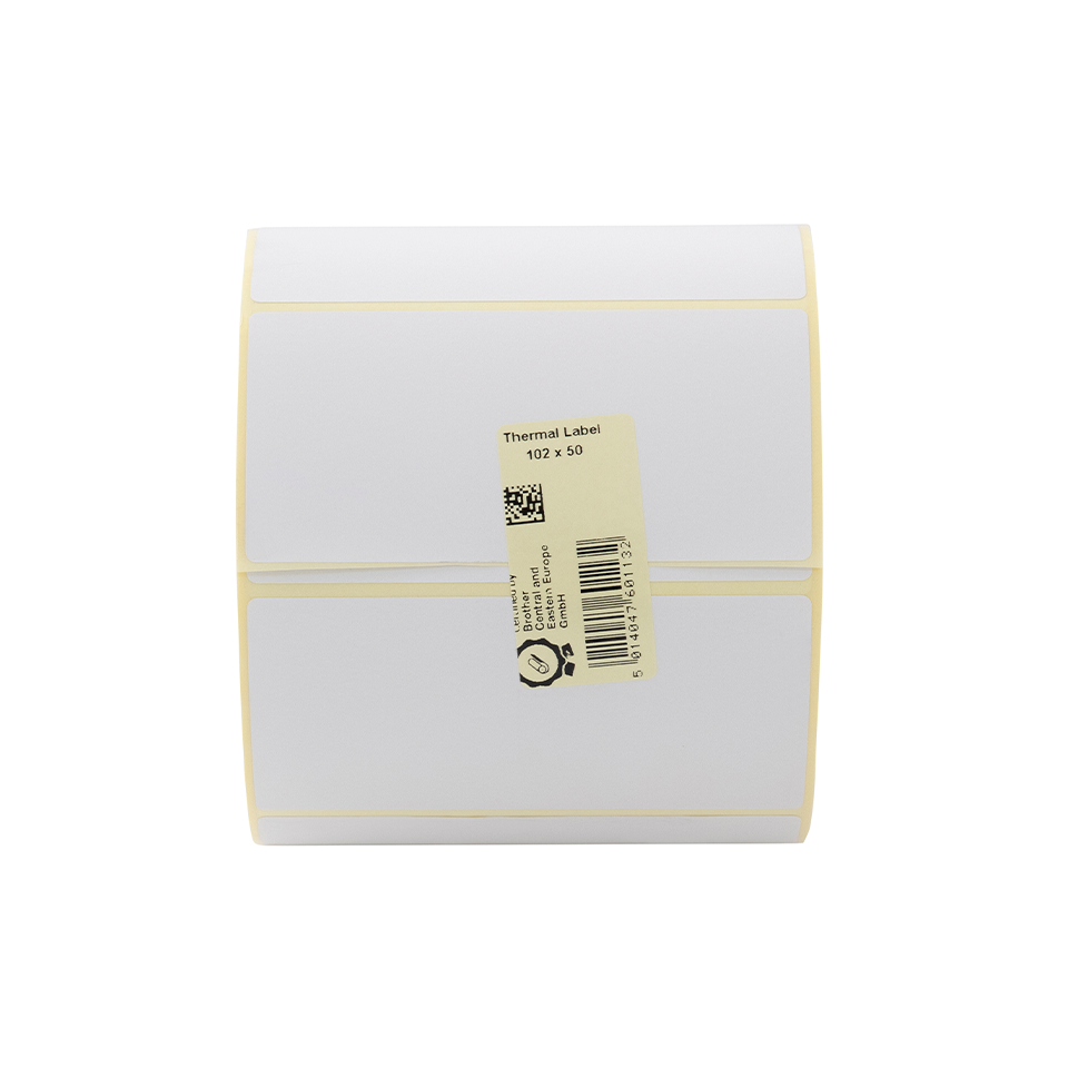 Brother LDE1E050102127P, 102mm x 50mm, originální bílé papírové štítky