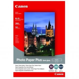 Canon 1686B015 Photo Paper Plus Semi-Glossy, foto papír, pololesklý, saténový, bílý, 10x15cm, 4x6"