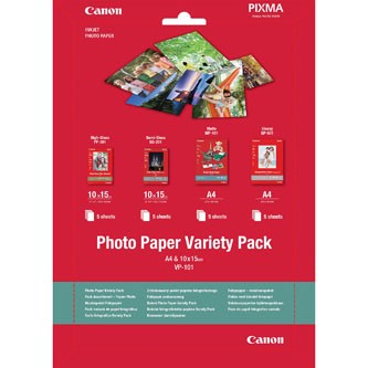 Canon VP-101 0775B079 Photo Paper Variety Pack, 20 ks, bílý, foto papír