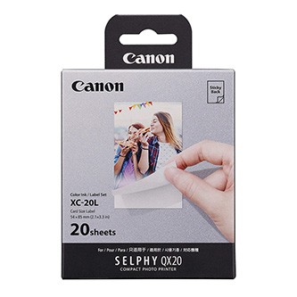 Canon Canon Ink Paper Set XC-20L, XC-20L, ink and photo paper set paper, 20 prints, 54x85 mm type smooth, protective coating, 6755C002