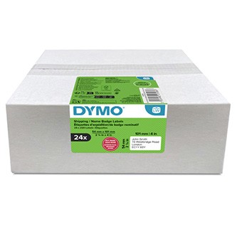 Dymo 2223588, 101mm x 54mm, pro přepravu, bílé, originální papírové štítky, 24 x 220 ks