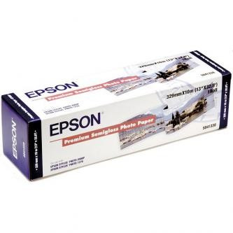 Levně Epson 329/10/Premium Semigloss Photo Paper, 329mmx10m, 13", C13S041338, 250 g/m2, foto papír, bílý