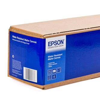 Levně Epson 610/12.2/WaterResistant Matte Canvas Roll, 610mmx12.2m, 24", C13S042014, 375 g/m2, bílý
