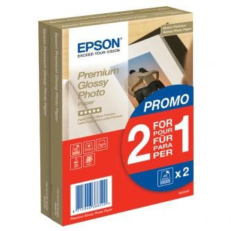 Epson S042167 Premium Glossy Photo Paper, fotópapírok, fényes, fehér, 10x15cm, 4x6", 255 g/m2, 2x40