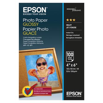 Epson Photo Paper, foto papír, lesklý, bílý, 10x15cm, 4x6\