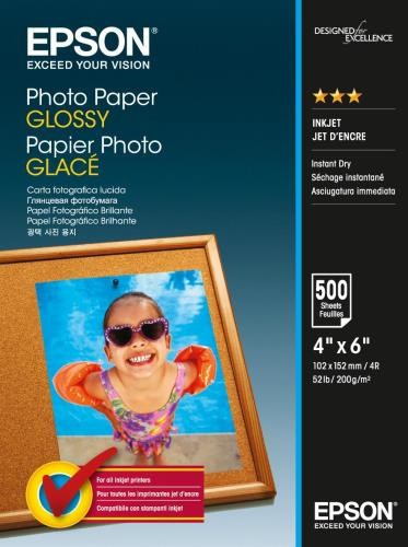 Epson C13S042549 C13S042549 Photo Paper bílý lesklý foto papír 10x15cm 200 g/m2 500 ks