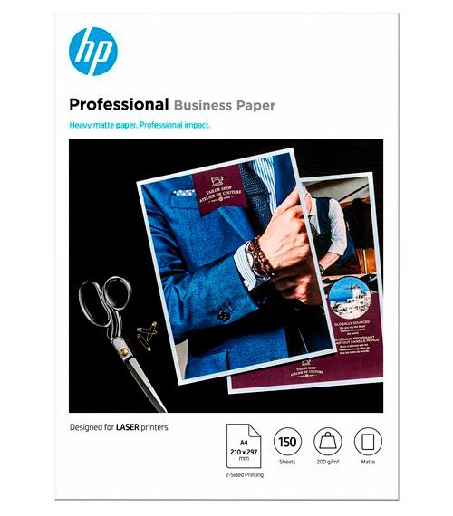 E-shop HP PROF MATTE FSC 7MV80A, 200 g/m2, A4, 150ks, matný, biely, foto papier