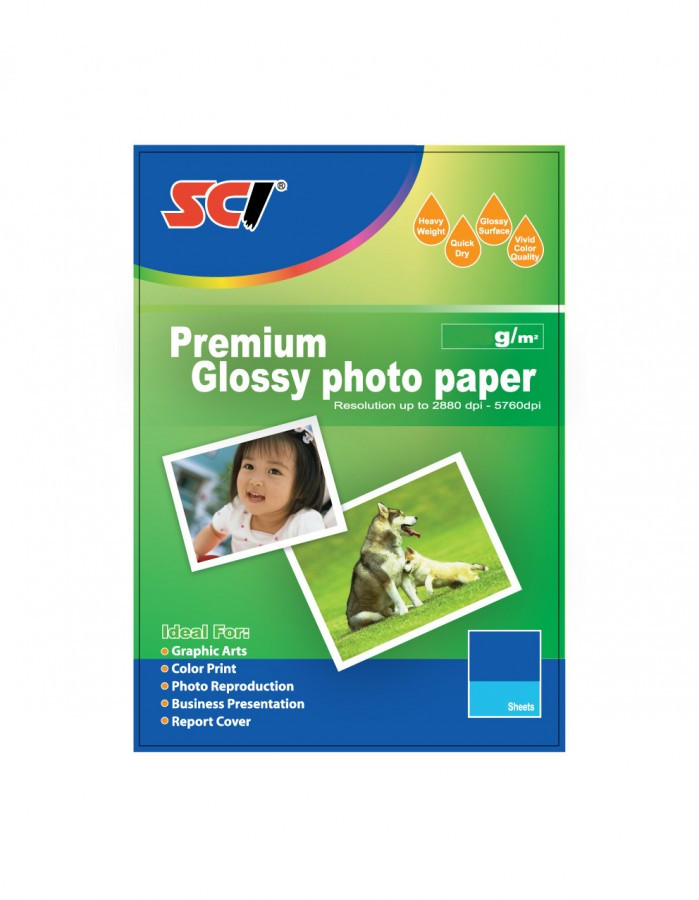 Levně SCI GPP-260 Glossy Inkjet Photo Paper, 260g, 10x15cm, 20 listů, lesklý fotopapír