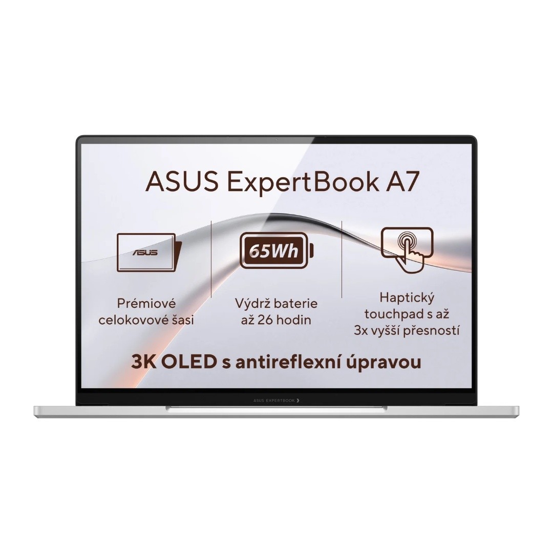 ASUS ASUS ExpertBook A7/A7406CMA-OLEDC716512X/7-350/14"/2880x1800/16GB/512GB/Intel int/W11P/Silver/3RNBD