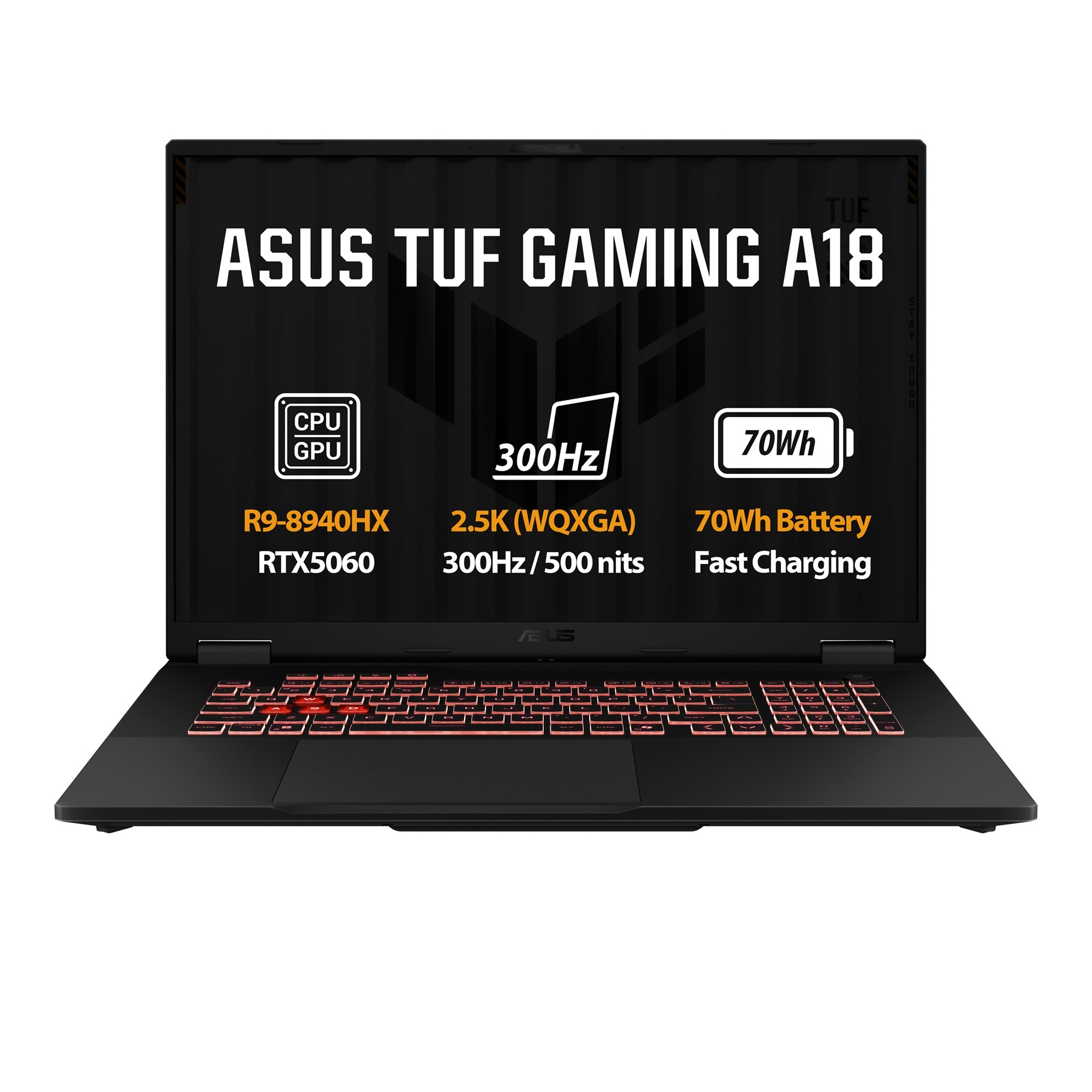 ASUS ASUS TUF Gaming A18/FA808PP-TT010WZ/R9-8940HX/18"/2560x1600/32GB/1TB/RTX 5070/W11H/Gray/2R