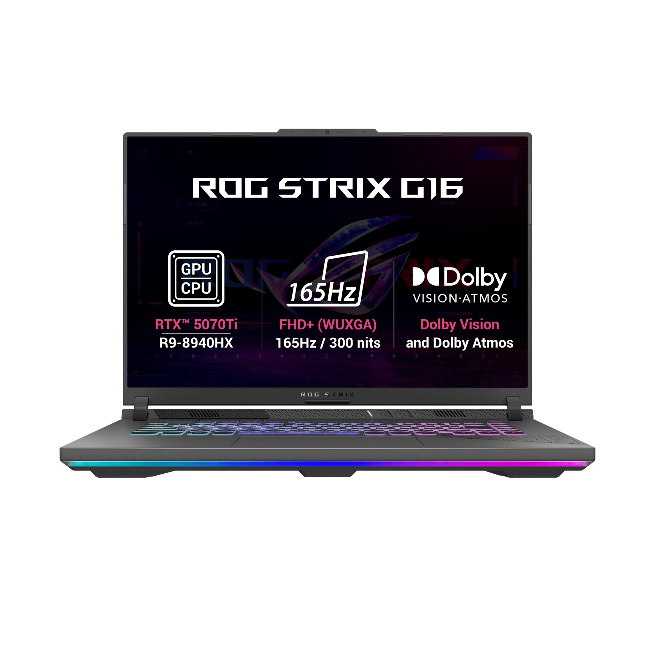 ASUS ASUS ROG Strix G16/G614PR-RV162Z/R9-8940HX/16"/WUXGA/32GB/1TB/RTX 5070Ti/no OS/Gray/2R