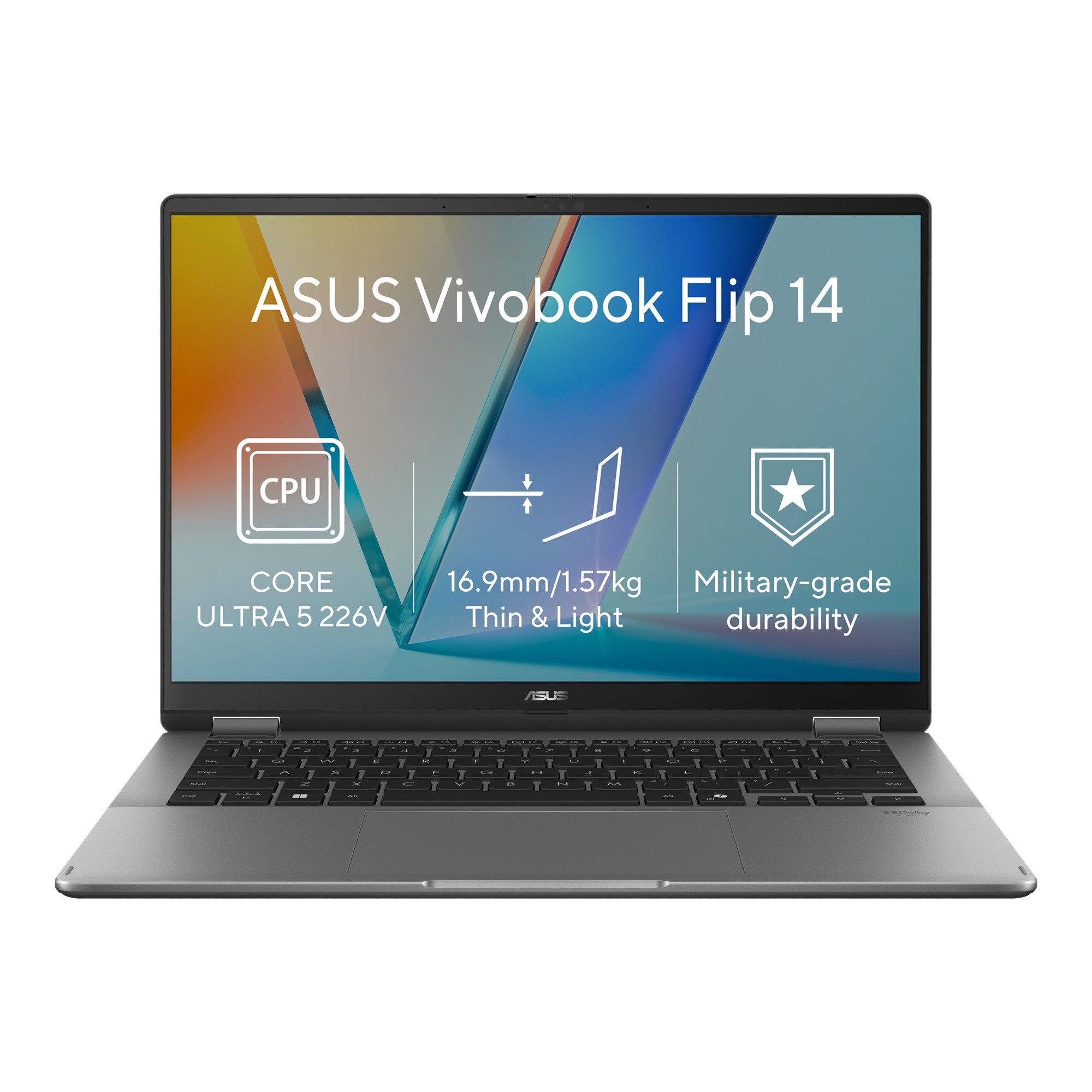 ASUS ASUS Vivobook 14 Flip/TP3407SA-OLED548WZ/U5-226V/14"/WUXGA/T/16GB/512GB/Intel int/W11H/Gray/2R