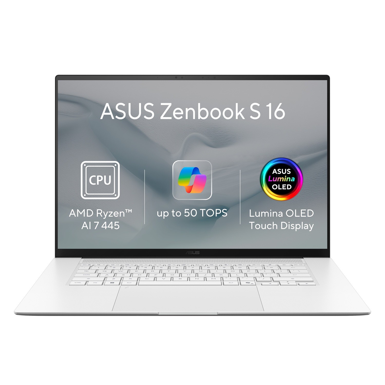 ASUS ASUS Zenbook S 16 OLED/UM5606GA-OLED382WZ/AI7-445/16"/2880x1800/T/32GB/1TB/AMD int/W11H/White/2R