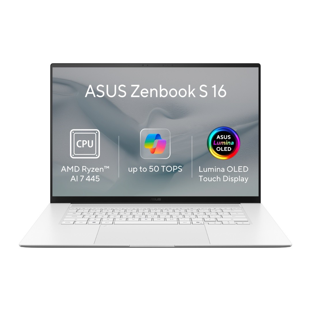 ASUS ASUS Zenbook S16 OLED/UM5606GA-OLED532W/AI7-445/16"/2880x1800/T/16GB/1TB/AMD int/W11H/White/2R