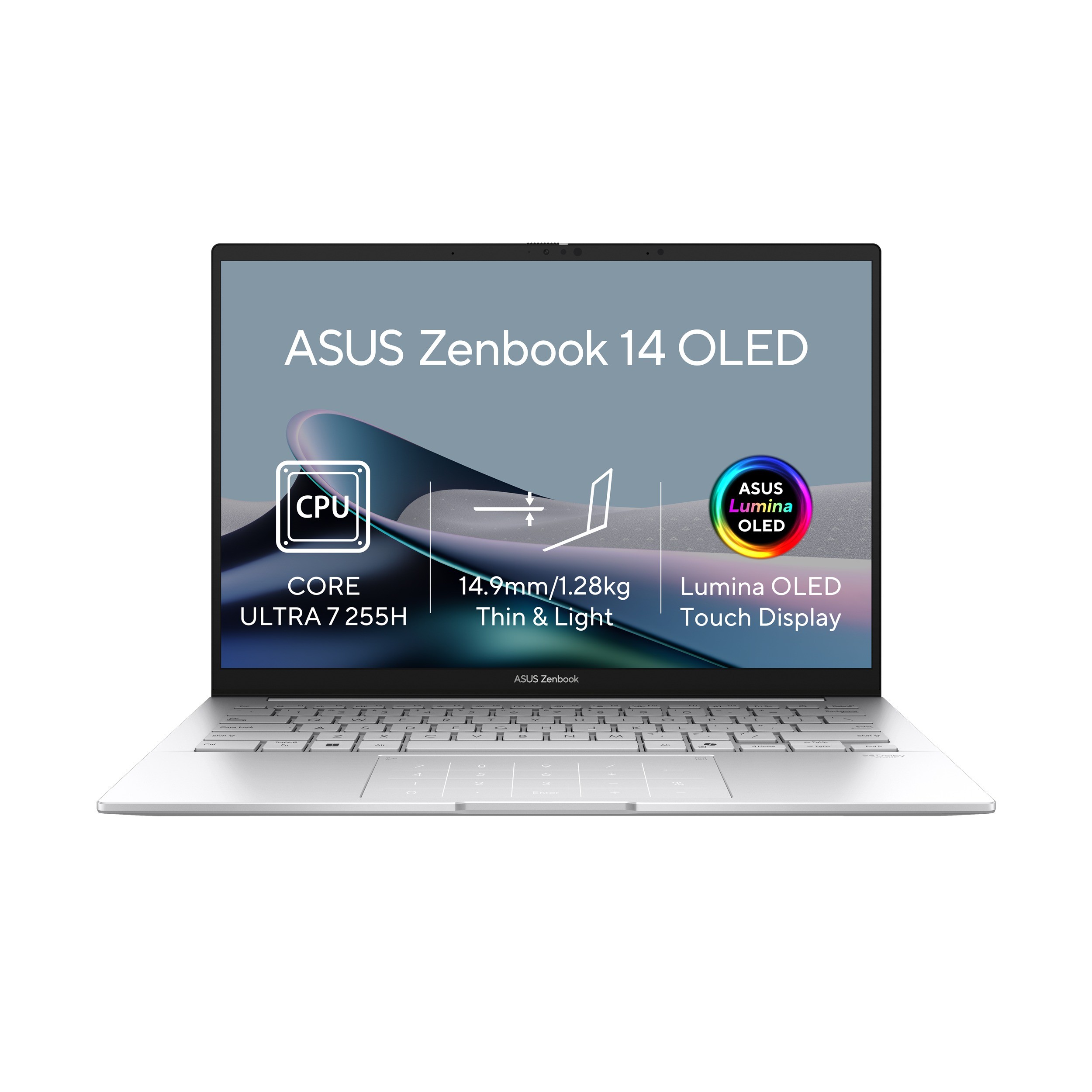 ASUS ASUS Zenbook 14/UX3405CA-QL1529W/U7-255H/14"/WUXGA/T/32GB/512GB/Intel int/W11H/Silver/2R