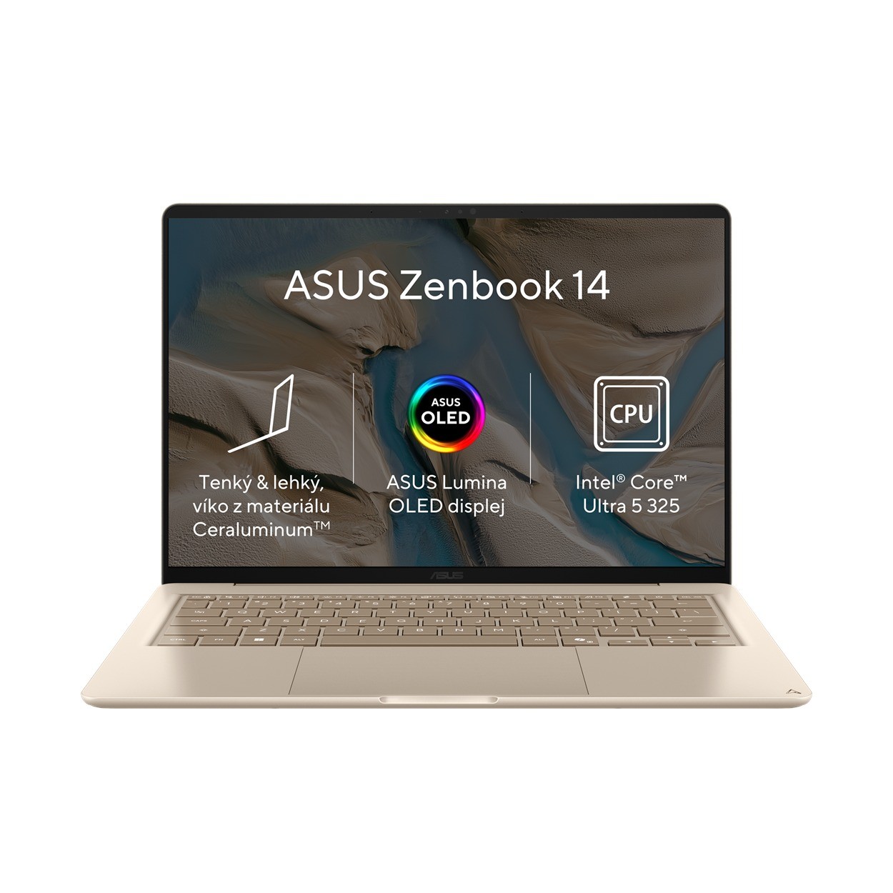 ASUS ASUS Zenbook 14/UX3480AA-OLED348W/U5-325/14"/WUXGA/16GB/512GB/Intel int/W11H/Gold/2R