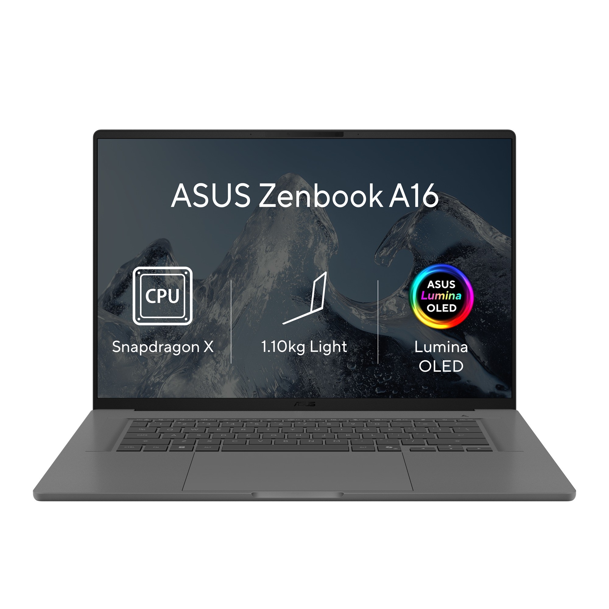 ASUS ASUS Zenbook A16/UX3607QA-OLED110WZ/SD-X1-26-100/16"/WUXGA/16GB/512GB/Adreno/W11H/Gray/2R