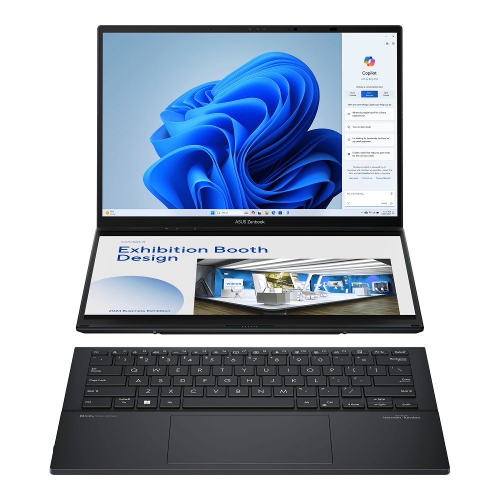 ASUS ASUS Zenbook Duo 14 OLED/UX8406CA-OLED304WZ/U9-285H/14"/WUXGA/T/32GB/1TB/Intel int/W11H/Gray/2R